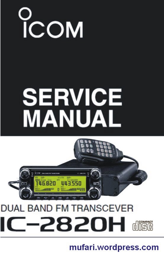 icom ic 2820h service manual